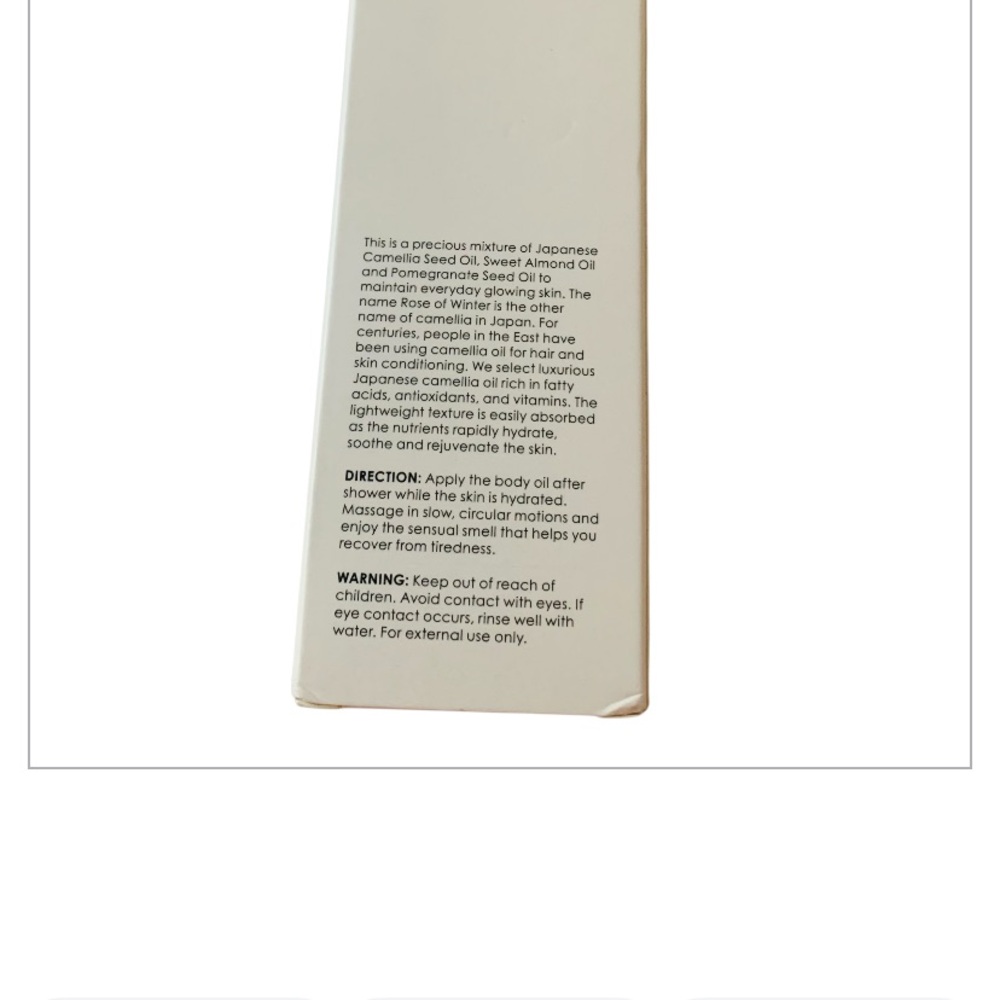 Elvis + Elvin NY Rose of Winter Body Oil with Japanese Camellia Oil 3.7 oz NIB - Picture 6 of 9